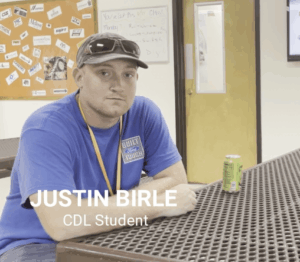 Truck Driving School Graduate Justin Birle