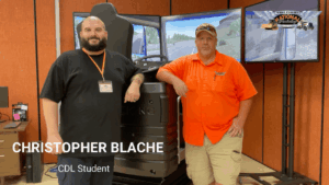 Truck Driving School Graduate Christopher Blache